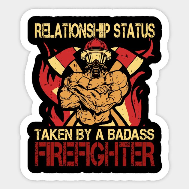 Firefighter Wife Sticker by Anassein.os